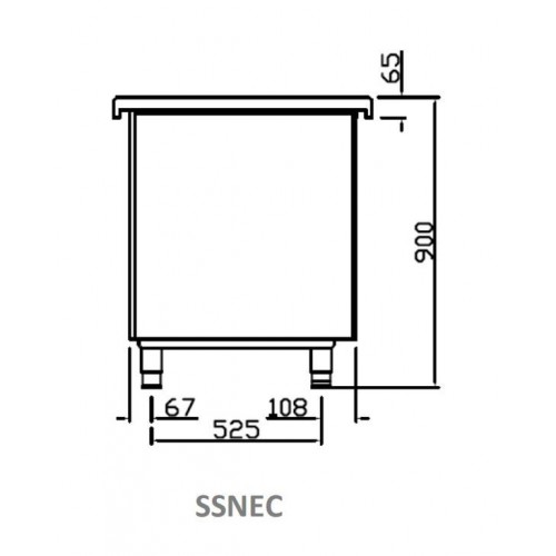 Comprar Mesa caliente acero inoxidable Infrico distintos anchos SSNEC en Pepebar