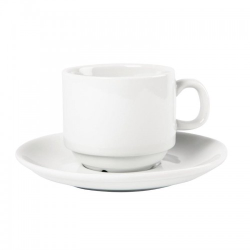 Comprar Plato blanco CB468 para taza de café cb467 en Pepebar