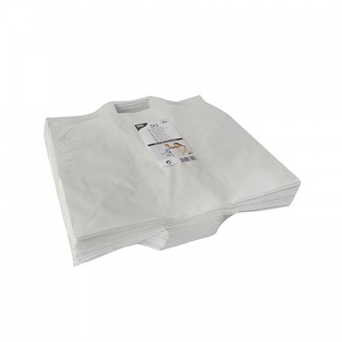 Comprar 50 Bolsas de papel con asa 27 cm x 32 cm x 21,5 cm Blanco en Pepebar