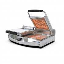Plancha doble SpidoCook manual con vitrocerámica lisa transparente SP020PT