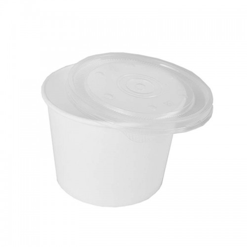 Comprar 50 Soperas de cartón redondas 500 ml diámetro 11 cm · 8,3 cm en Pepebar