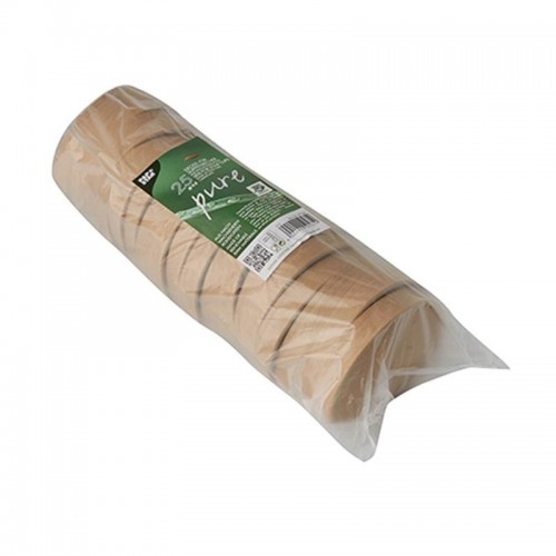 Comprar 25 Tapas de cartón para soperas Ø 9,8 cm · 1,6 cm marrón en Pepebar