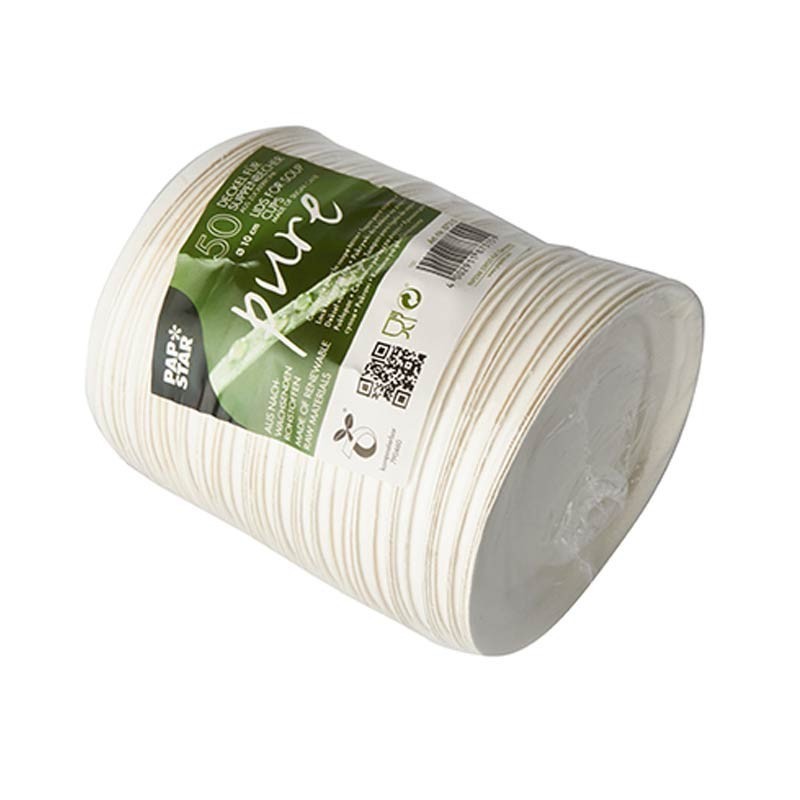 50 Tapas de caña de azúcar para soperas Ø 10 cm Comprar 50 Tapas de caña de azúcar para soperas Ø 10 cm en Pepebar