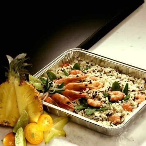 Comprar 50 Recipientes de aluminio con tapa 930 ml 3 cm x 17,7 cm x 22,5 cm en Pepebar