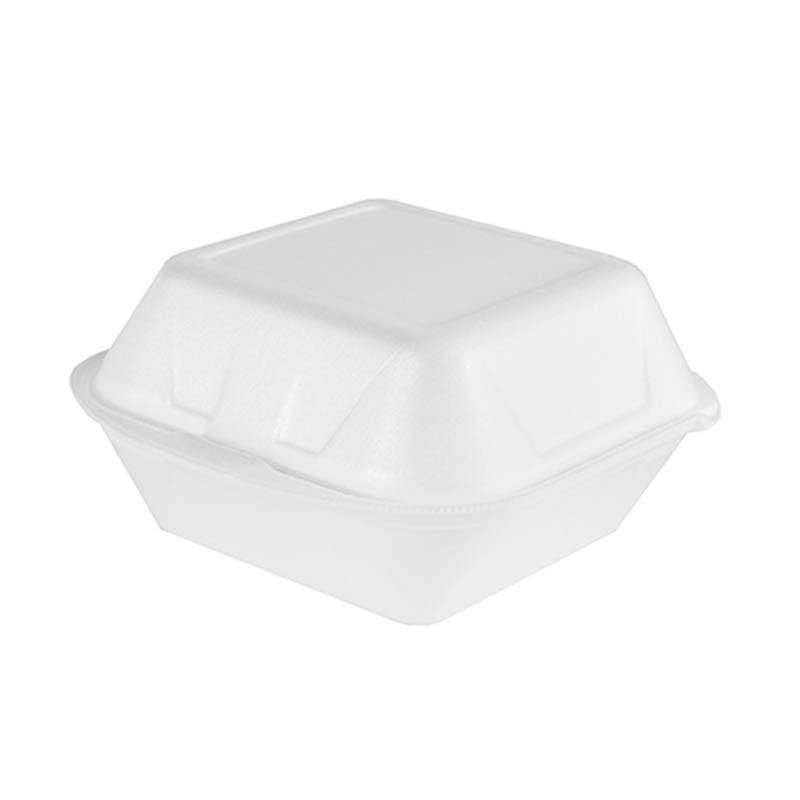 Comprar 100 Envases para hamburguesas con tapa-bisagra 7,5 cm x 12 cm x 12 cm en Pepebar
