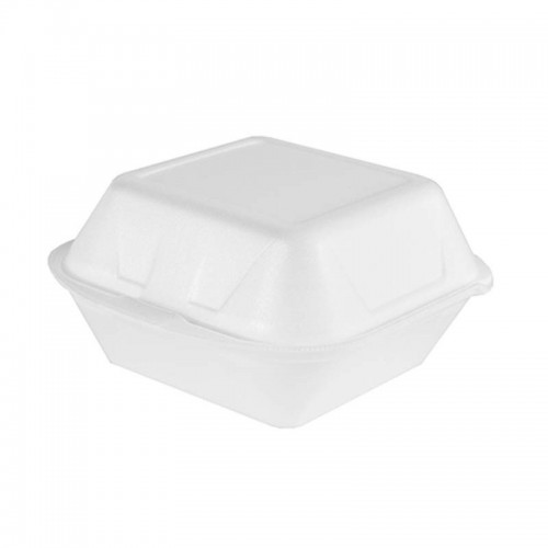 Comprar 100 Envases para hamburguesas con tapa-bisagra 7,5 cm x 12 cm x 12 cm en Pepebar