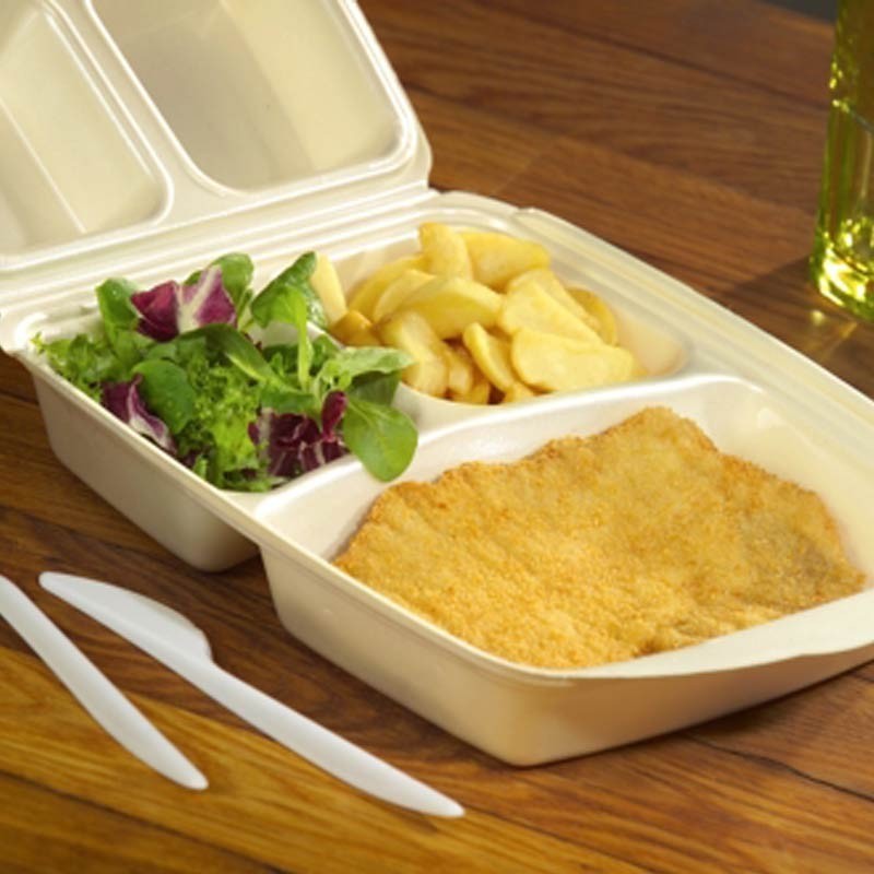 50 Envases para comida con tapa-bisagra y 3 compartimentos 7,5 cm x 22 cm x 28,5 cm Comprar 50 Envases para comida con tapa-bisagra y 3 compartimentos 7,5 cm x 22 cm x 28,5 cm en Pepebar