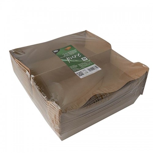 Comprar 25 Envase grandes para bocadillos de cartón de fibra fresca7,5 cm x 10,7 cm x 22 cm en Pepebar