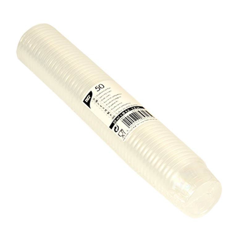 Comprar 50 Tarrinas transparentes pequeñas 30 ml Ø 4,6 cm · 2,8 cm en Pepebar