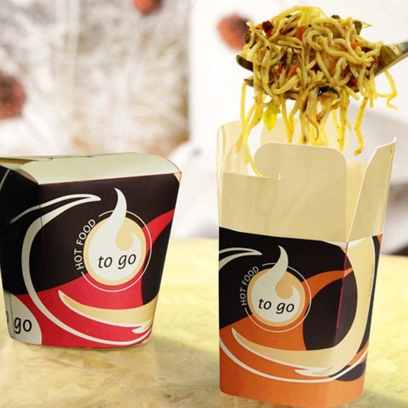 Comprar 50 Envases de cartón cuadrados de comida para llevar 750 ml 10,1 cm x 10 cm x 9,1 cm en Pepebar