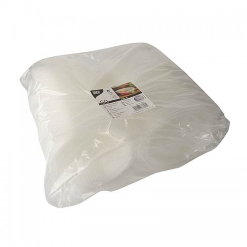 Comprar 50 Recipientes transparentes octagonales con tapa PP 750 ml 6,1 cm x 13 cm x 13 cm en Pepebar