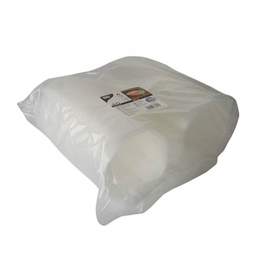 Comprar 50 Recipientes transparentes con tapa octagonales 375 ml 4,2 cm x 11 cm x 11 cm en Pepebar