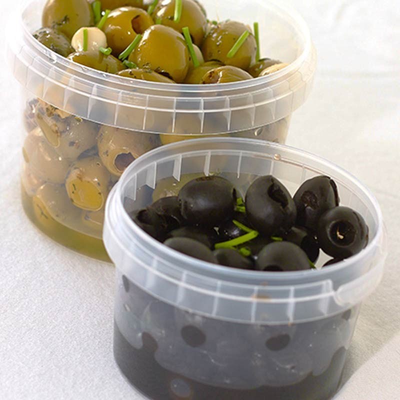 Comprar 40 Envases transparentes con cierre hermético de seguridad 480 ml Ø 11,8 cm · 7 cm en Pepebar