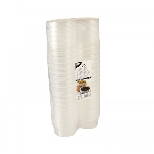 Comprar 36 Envases transparente con cierre hermético de seguridad 240 ml Ø 9,5 cm · 5,6 cm en Pepebar