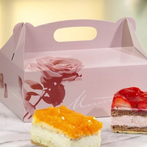 Comprar 15 Cajas para pasteles de cartón con asa 26 cm x 22 cm x 9 cm en Pepebar