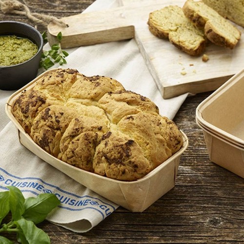 Comprar 25 Cajitas cuadradas para hornear 1033 ml 6,1 cm x 10,8 cm x 23 cm en Pepebar