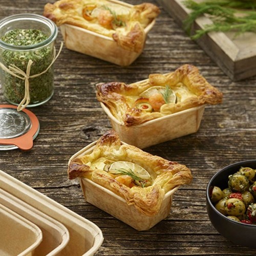 Comprar 50 Cajitas cuadradas para hornear 167 ml 4 cm x 6,5 cm x 11 cm en Pepebar