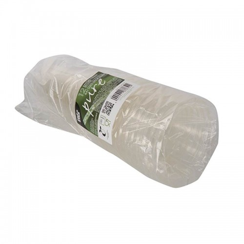 Comprar 12 Vasos para bebidas frías, PLA biodegradable gama Pure 0,5 l Ø 9,5 cm · 16,2 cm transparente con borde redondeado en Pepebar