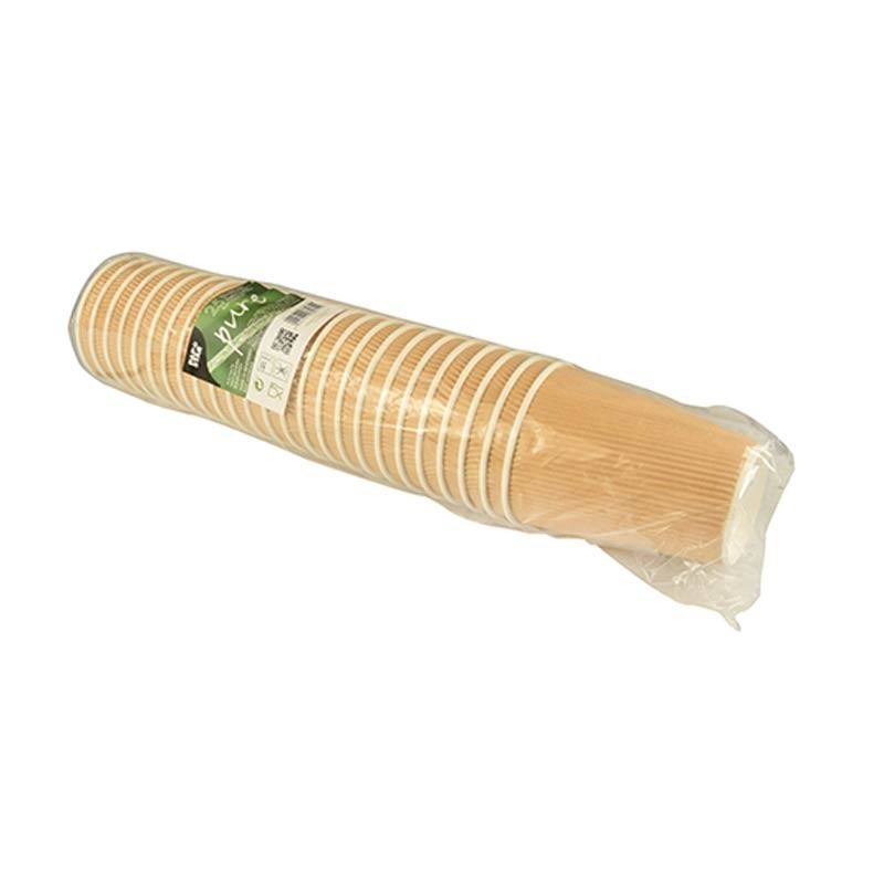 25 Vasos, cartón biodegradable gama Pure 0,1 l Ø 6,2 cm · 6 cm Ripple Wall Comprar 25 Vasos, cartón biodegradable gama Pure 0,1 l Ø 6,2 cm · 6 cm Ripple Wall en Pepebar