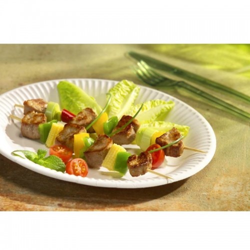 100 Platos, cartón biodegradable gama Pure redondo Ø 23 cm blanco Comprar 100 Platos, cartón biodegradable gama Pure redondo Ø 23 cm blanco en Pepebar