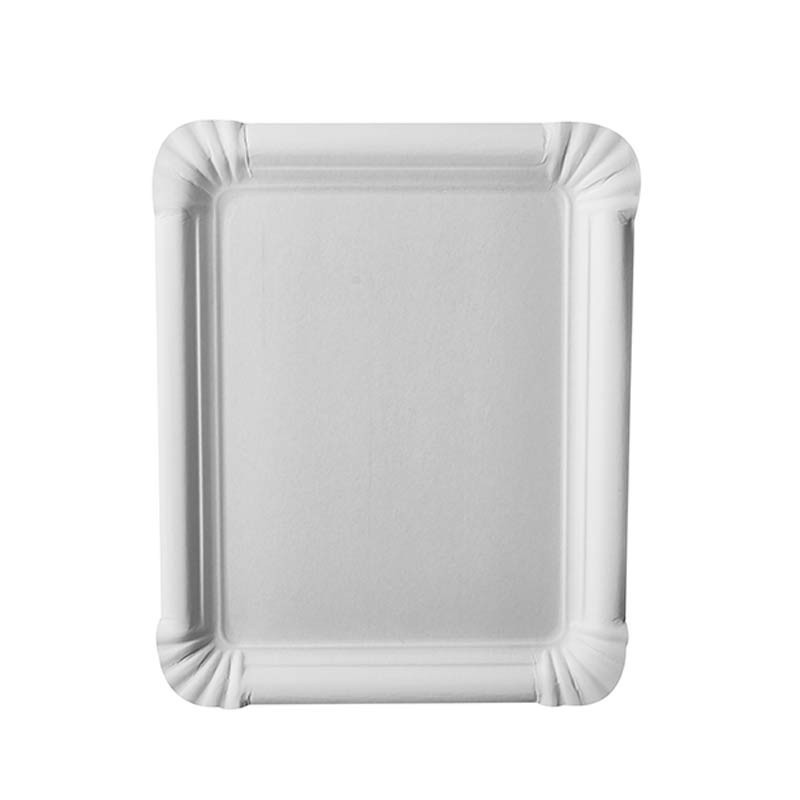 Comprar 250 Platos, cartón biodegradable gama Pure cuadrado 16,5 cm x 20 cm blanco en Pepebar