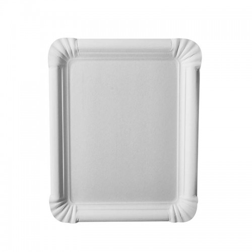 Comprar 250 Platos, cartón biodegradable gama Pure cuadrado 16,5 cm x 20 cm blanco en Pepebar