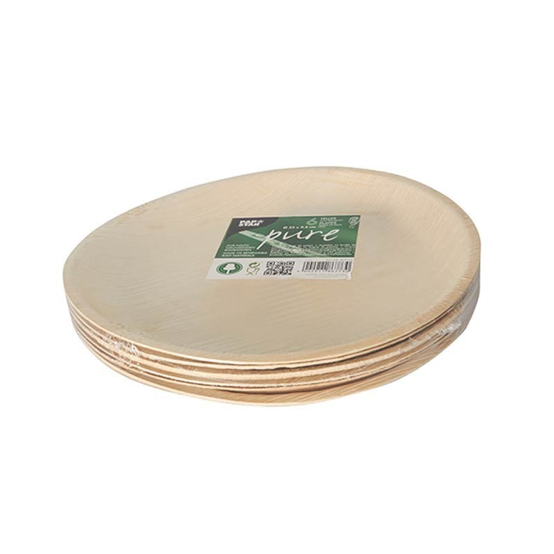 6 Platos, Hoja de palma biodegradable gama Pure redondo Ø 23 cm · 2,5 cm Comprar 6 Platos, Hoja de palma biodegradable gama Pure redondo Ø 23 cm · 2,5 cm en Pepebar