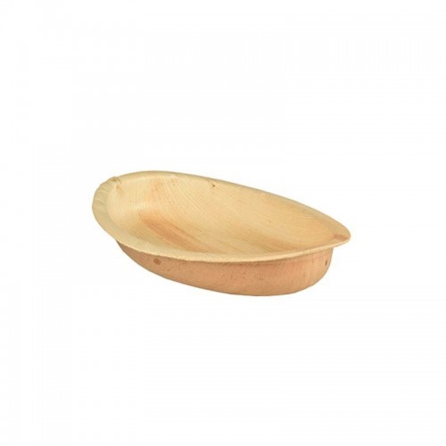 Comprar 25 Platos, Hoja de palma biodegradable gama Pure oval 18 cm x 11,5 cm x 3 cm en Pepebar