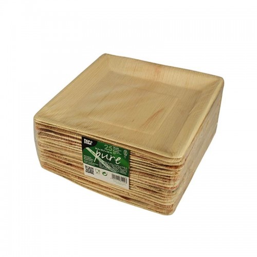 25 Platos, Hoja de palma biodegradable gama Pure cuadrado 25 cm x 25 cm x 2,5 cm Comprar 25 Platos, Hoja de palma biodegradable gama Pure cuadrado 25 cm x 25 cm x 2,5 cm en Pepebar