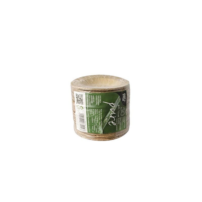 50 Platos, bambú biodegradable gama Pure redondo Ø 9 cm · 1,3 cm Comprar 50 Platos, bambú biodegradable gama Pure redondo Ø 9 cm · 1,3 cm en Pepebar