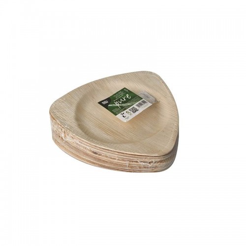 Comprar 25 Platos, Hoja de palma biodegradable gama Pure triangular 25 cm x 25 cm x 1,5 cm en Pepebar