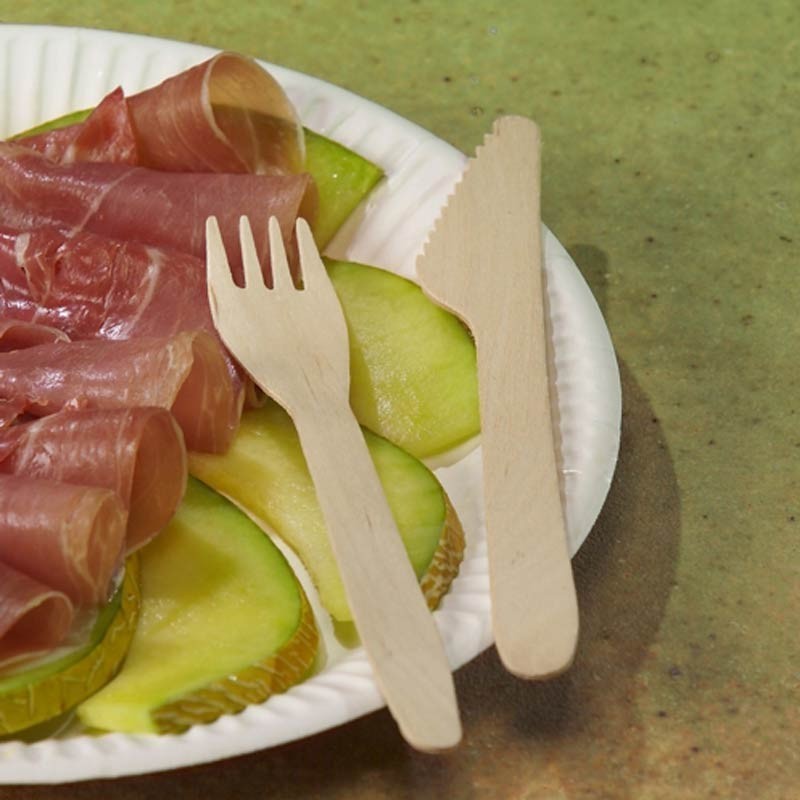 100 Tenedores, madera biodegradable gama Pure 16,5 cm Comprar 100 Tenedores, madera biodegradable gama Pure 16,5 cm en Pepebar