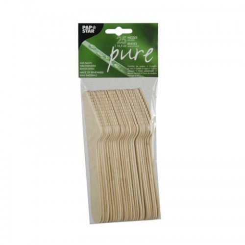 25 Cuchillos, madera biodegradable gama Pure 16,5 cm Comprar 25 Cuchillos, madera biodegradable gama Pure 16,5 cm en Pepebar