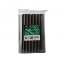 100 Pajitas para batidos, papel biodegradable gama Pure Ø 8 mm · 21 cm negro - Pepebar 100 Pajitas para batidos, papel biodegradable gama Pure Ø 8 mm · 21 cm negro - Catálogo Pajitas y cañitas biodegradables