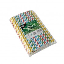 100 Pajitas para batidos, papel biodegradable gama Pure Ø 8 mm · 21 cm colores surtidos Stripes - Pepebar 100 Pajitas para batidos, papel biodegradable gama Pure Ø 8 mm · 21 cm colores surtidos Stripes - Catálogo Pajitas y cañitas biodegradables