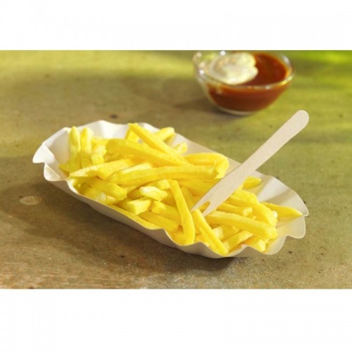 Comprar 250 Boles de cartón biodegradable gama Pure oval 10,5 cm x 20 cm x 3,5 cm blanco en Pepebar