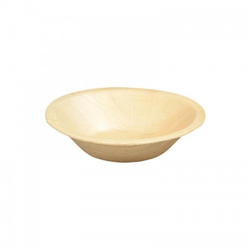 Comprar 25 Boles, Hoja de palma biodegradable gama Pure redondo 200 ml Ø 13 cm · 3 cm en Pepebar