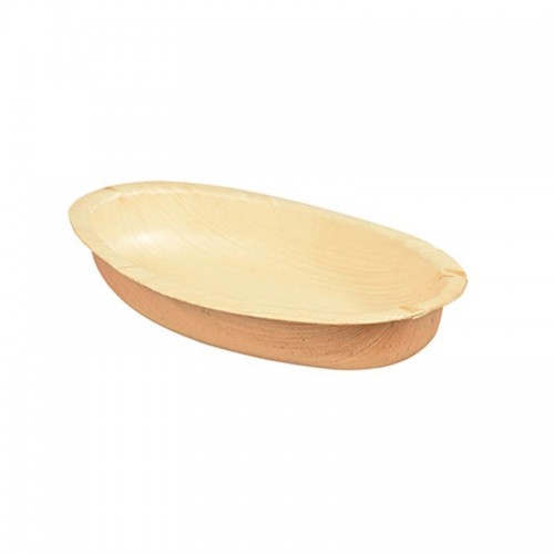 Comprar 25 Boles, Hoja de palma biodegradable gama Pure oval 300 ml 20 cm x 12,5 cm x 3 cm en Pepebar