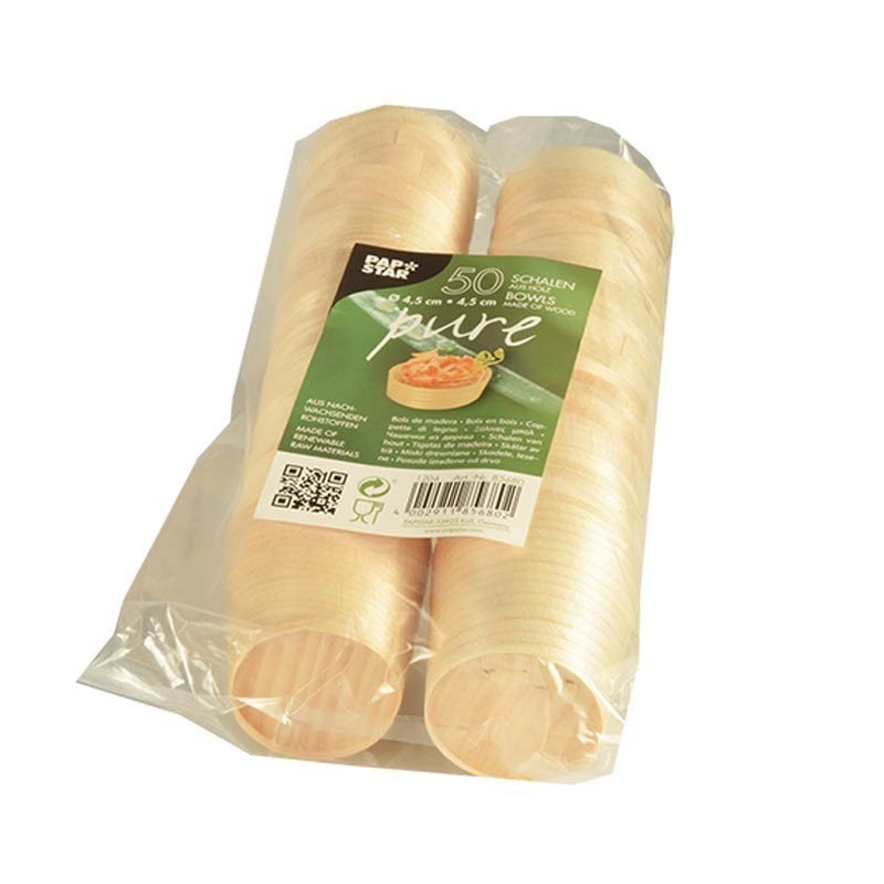 Comprar 50 Boles, madera biodegradable gama Pure redondo Ø 4,5 cm · 4,5 cm en Pepebar