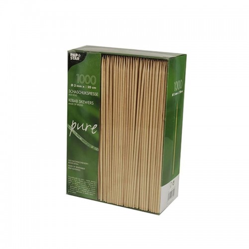Comprar 1000 Pinchos de madera biodegradable gama Pure Ø 3 mm · 20 cm en Pepebar