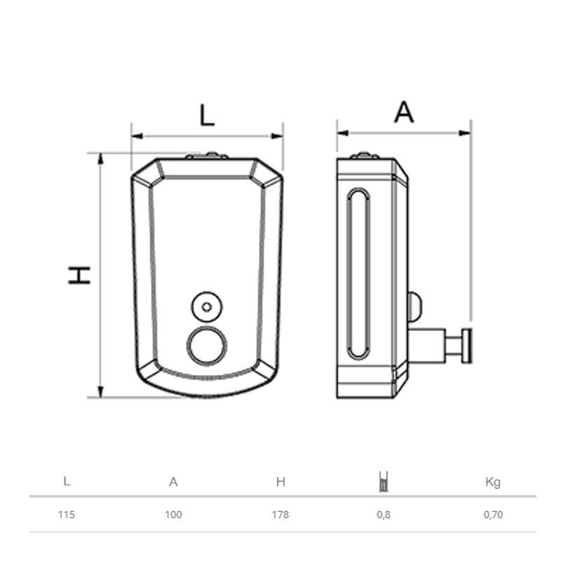 Dosificador de Jabón de acero inox Comprar Dosificador de Jabón de acero inox en Pepebar