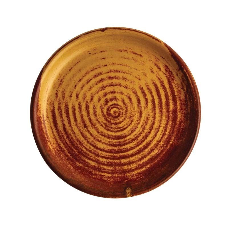 Comprar Plato redondo borde pequeño esmaltado Olympia Canvas 265 mm. Varios colores en Pepebar