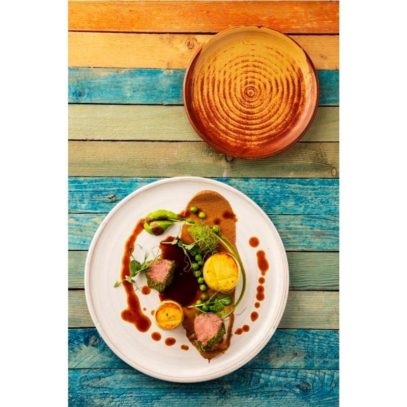 Comprar Plato redondo llano Olympia Canvas de 250 mm. Varios colores en Pepebar