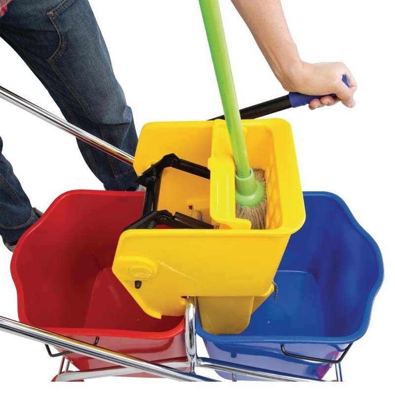 Comprar Carro friega-suelos doble con escurridor Jantex M880 en Pepebar