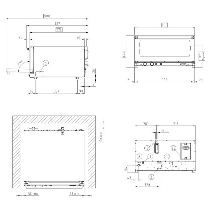 Comprar Horno convección panadería Unox Elena XFT183 en Pepebar