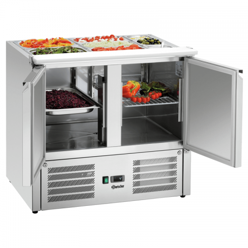 Saladette de preparación refrigerado para ingredientes 900T2 +GL Bartscher 200575 Comprar Saladette de preparación refrigerado para ingredientes 900T2 +GL Bartscher 200575 en Pepebar