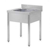 Fregadero de acero inox con cuba profunda 1000x700x850 Stalgast 951337100