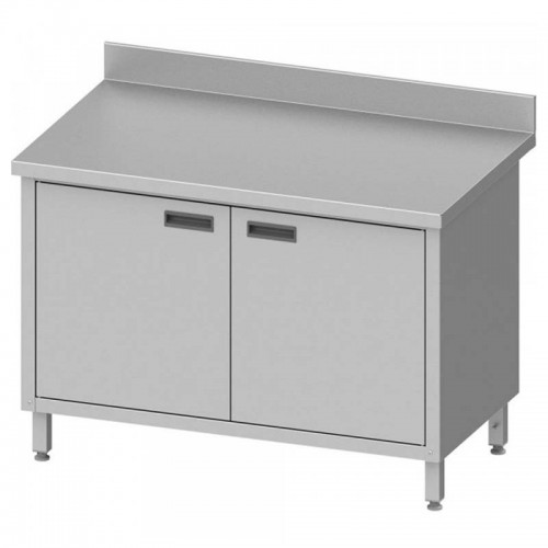 Comprar Mesa mural acero inoxidable con puertas batientes 1000x700x850 Stalgast 950157100 en Pepebar
