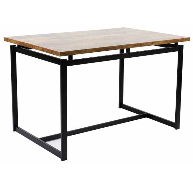 Mesa madera hierro rectangular mesas modernas restaurantes