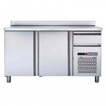Bajo mostrador con peto trasero inox 2 puertas Bóreas FM150 - Pepebar Bajo mostrador con peto trasero inox 2 puertas Bóreas FM150 - Catálogo Bajo mostrador y mesas